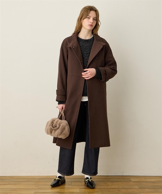 NOBLE ミルキーシアースタンドカラーパーカーブルゾン　38 ミルキーシアースタンドカラーパーカーブルゾン | ノーブル(Noble