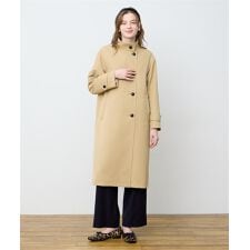 スタンドカラーロングコート