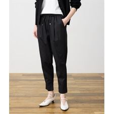 ストレッチタックテーパードパンツ【ウエストゴム・サスティナブル素材】