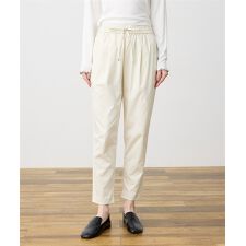 ストレッチタックテーパードパンツ【ウエストゴム・サスティナブル素材】