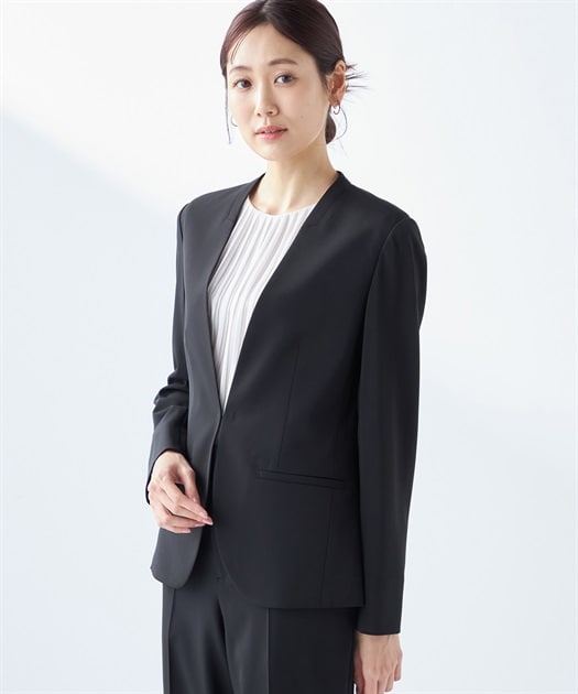 【セットアップ対応】NOIE(R)ノイエノーカラージャケット