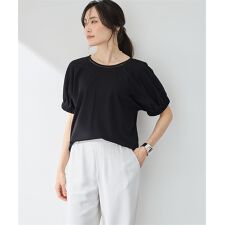袖シャーリングドルマンプルオーバー【接触冷感・UVカット】
