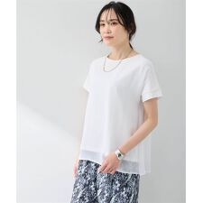 シアーレイヤードロゴTシャツ