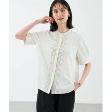 【美モーション】トリアセ風ピンタックブラウス【接触冷感・UVカット】 | エーシーデザインバイアルファキュービック(A/C DESIGN BY ALPHA CUBIC)