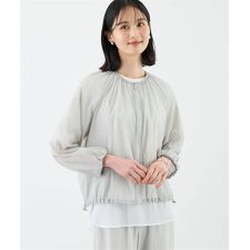シアーワッシャーブルゾン【接触冷感】