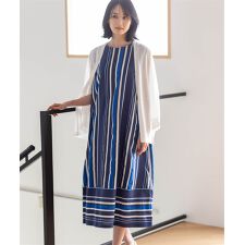 マルチストライプワンピース