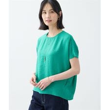 エーシーデザインバイアルファキュービック(A/C DESIGN BY ALPHA CUBIC)のフレンチブラウス【接触冷感】