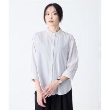 エーシーデザインバイアルファキュービック(A/C DESIGN BY ALPHA CUBIC)のストライプ前開きシャツ