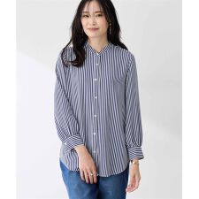 エーシーデザインバイアルファキュービック(A/C DESIGN BY ALPHA CUBIC)のバンドカラーチュニックシャツ