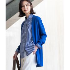 着流しニットロングカーディガン【ハンドウォッシャブル・毛玉になりにくい】