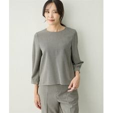 エーシーデザインバイアルファキュービック(A/C DESIGN BY ALPHA CUBIC)のローズオイル加工Tブラウス