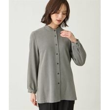 エーシーデザインバイアルファキュービック(A/C DESIGN BY ALPHA CUBIC)のローズオイル加工チュニックシャツ