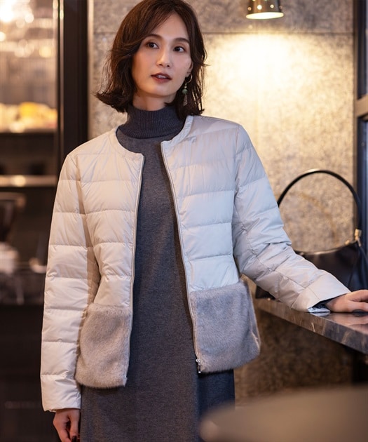 ライトダウンショートコート【軽量・はっ水・ハンドウォッシャブル