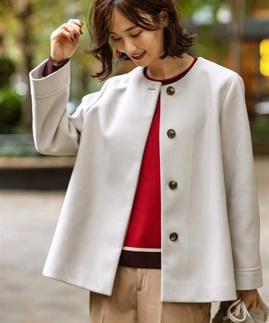 撥水春コート】コットンライク ストレッチコート | アンタイトル