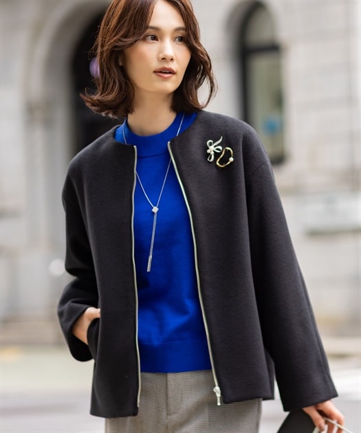 ニュアンスモチーフボアブルゾン | ラディエイト(RADIATE) | マルイ