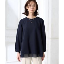 シフォンレイヤードブラウス【セットアップ対応】