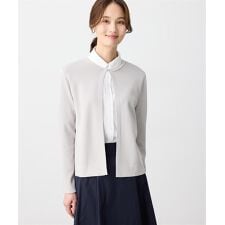 パールボタンニットカーディガン【毛玉になりにくい・ウォッシャブル】