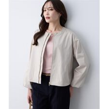 ノーカラーブルゾン