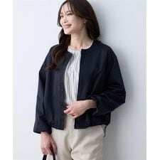 ノーカラーブルゾン