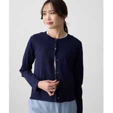 クルーネックカーディガン【接触冷感・UVカット・ウォッシャブル】