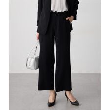 ストレッチジョーゼットストレートパンツ【接触冷感・UVカット・吸水速乾・セットアップ対応】