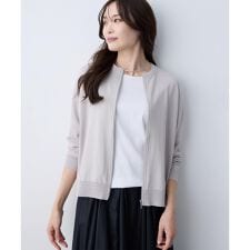 ジップアップブルゾン【接触冷感・UVカット・ウォッシャブル・毛玉になりにくい】