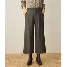 裏起毛ワイドパンツ58cm丈