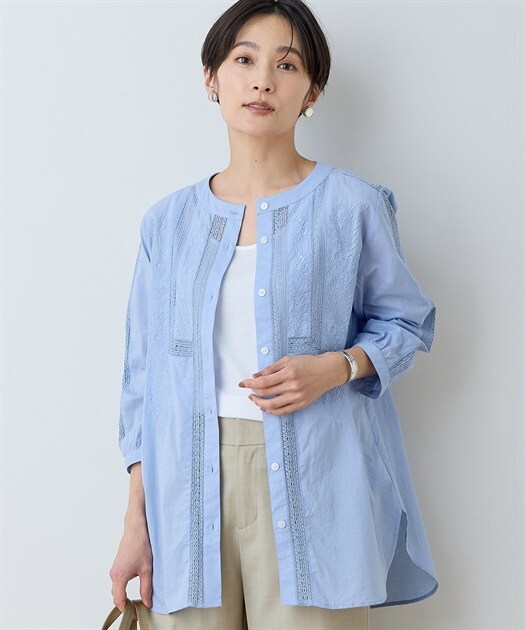 デコイ DECOY プリントロングシャツ （ブルー） DECOY デコイ プリントロングシャツ （ブルー） : ブランド公式