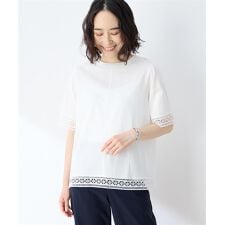 【冷感】【UVカット】ひやさらコットンプレミアムレースＴシャツ | デコイ(DECOY)