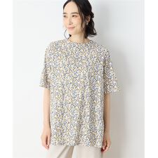 【冷感】【UVカット】ひやさらコットンプレミアム袖ギャザーチュニックTシャツ | デコイ(DECOY)