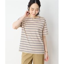 【冷感】【UVカット】ひやさらコットンプレミアムマルチボーダーＴシャツ | デコイ(DECOY)