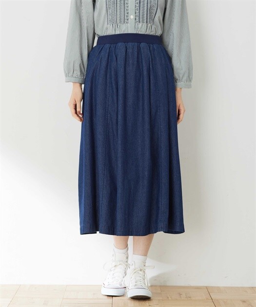 ハイブリッドデニムミディスカート | デシグアル(Desigual) | マルイ