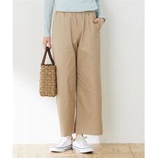 ストレッチワイドパンツ【リブウエスト】