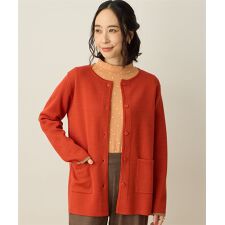 ダブルフェイスニットカーディガン【ウォッシャブル・毛玉になりにくい】