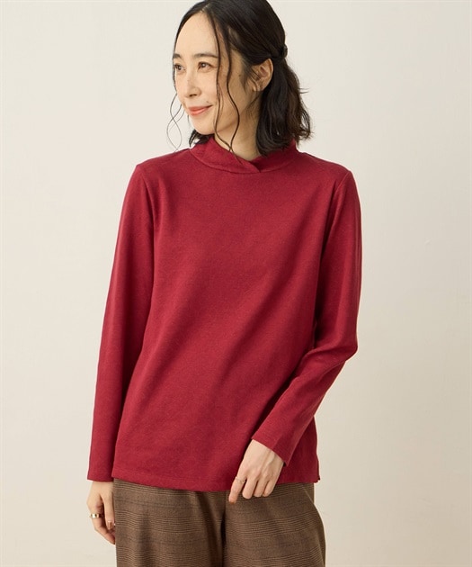 ショールカラープルオーバー