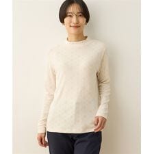 シアバタージャガードハイネックプルオーバー【吸湿発熱】