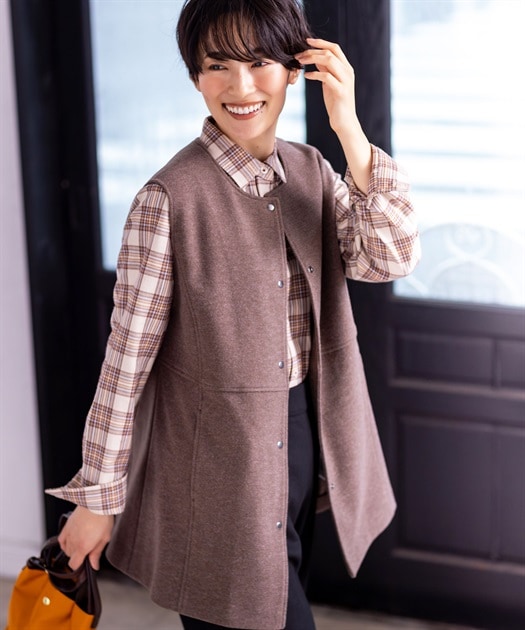 新品未使用 ☆ ノーリーズ ☆リボンニットツイードベスト リボンニットツイードベスト｜ノーリーズの通販｜&mall（アンド