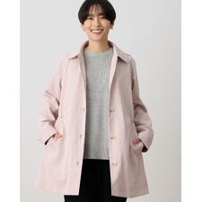 ライナー付きステンカラーコート【はっ水・ハンドウォッシャブル・花粉が落ちやすい・ライナー取り外し可】