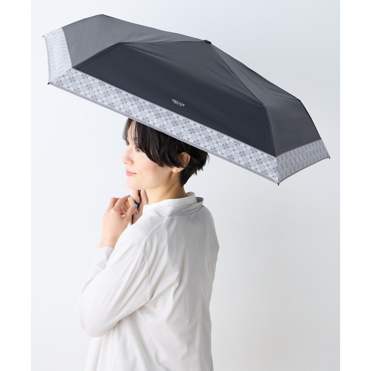 モノグラム折り畳み傘【晴雨兼用】【UVカット】【遮熱】【軽量