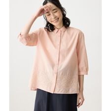 刺繍レースブラウス