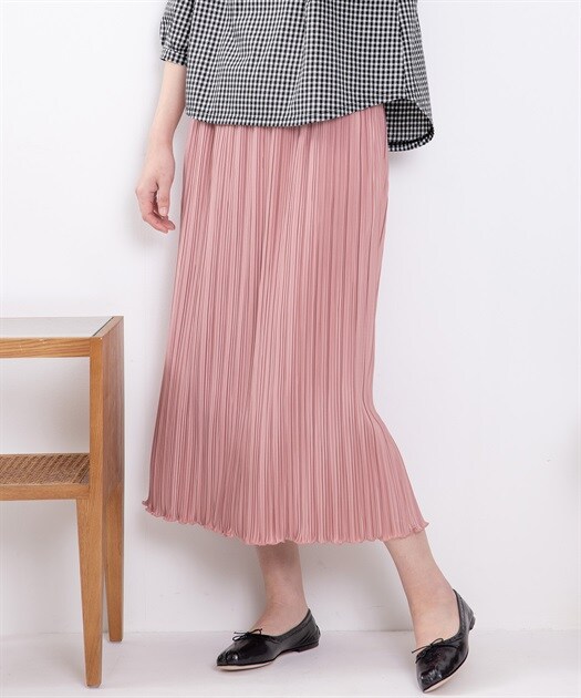 Glossy pleats long スカート - homabayassembly.go.ke