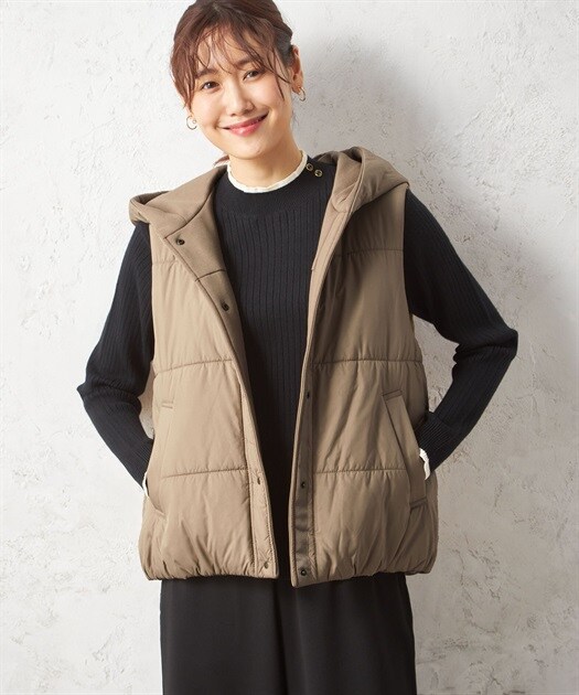 リバーシブル中綿ベスト | プチ オンフルール(Petit Honfleur