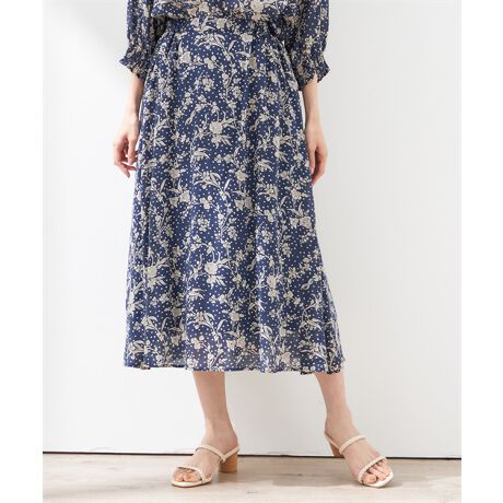 リバティプリントギャザースカート | プチ オンフルール(Petit  