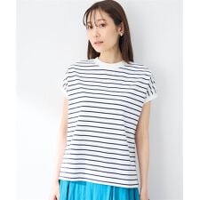 【UVカット】【接触冷感】ボーダーTシャツ
