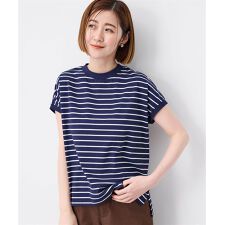 【UVカット】【接触冷感】ボーダーTシャツ