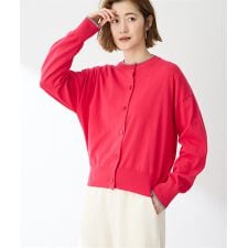 バイカラーニットカーディガン