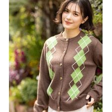 プチ オンフルール(Petit Honfleur)のアーガイルカーディガン