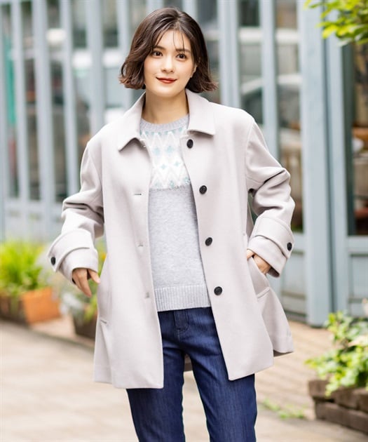 スーパー160ダブルフェイスステンカラーコート | イエナ(IENA