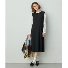 プチ オンフルール(Petit Honfleur)のキーネックジャンパースカート