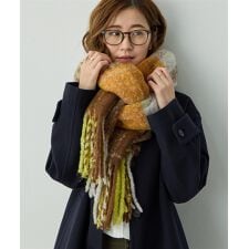 チェック柄マフラー